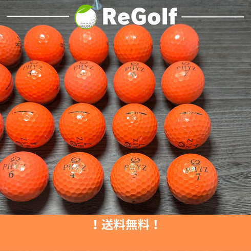 【中古】 ロストボール ブリヂストン PHYZ ファイズ オレンジ 銘柄混合 20球 ACランク ゴルフボール リゴルフ